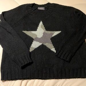 Soft and cozy camp star sweater from Wooden Ships.